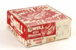 1950s Swell Kiss Profit Power Bubble Gum Fundraising Box w/ Sports Themed Illustrations