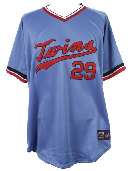2000s Rod Carew Minnesota Twins Signed Cooperstown Collection Jersey (Mounted Memories Hologram)