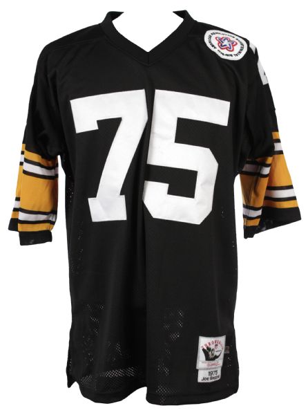 2000s Joe Greene Pittsburgh Steelers Signed Mitchell & Ness Throwback Jersey (JSA)