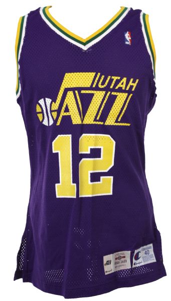 1994-95 John Stockton Utah Jazz Jersey (MEARS LOA)