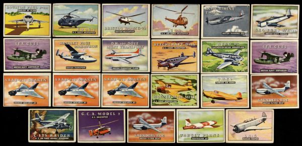 1954 Topps Wings R707-4 Trading Card Collection - Lot of 23