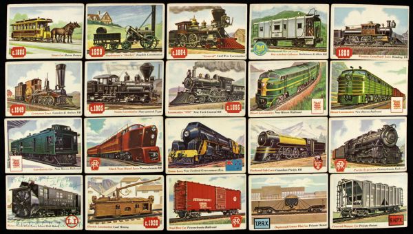 1956 Topps Rails & Sails R714-17 Trading Card Collection - Lot of 43