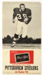 1961-62 Gene Lipscomb John Henry Johnson Pittsburgh Steelers Black Label Beer 8.5" x 16" Posters
