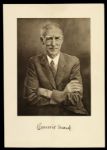 1940s Connie Mack Philadelphia Athletics 7" x 10" Atlantic Refining Company Complimentary Card