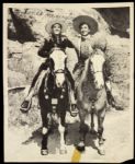 1950-56 Leo Carrillo The Cisco Kid Pictures - Lot of 2 w/ 1 Signed (MEARS LOA)