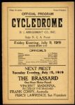1919-22 Cycledrome Bicycle Racing Program Collection - Lot of 5
