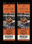 1999 Cal Ripken Baltimore Orioles Signed Ticket Stub From 400th Home Run Game - Lot of 2 (JSA)