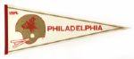 1982 Memphis Showboats Philadelphia Stars Arizona Wranglers USFL Full Size 29 Pennant Collection - Lot of 3 