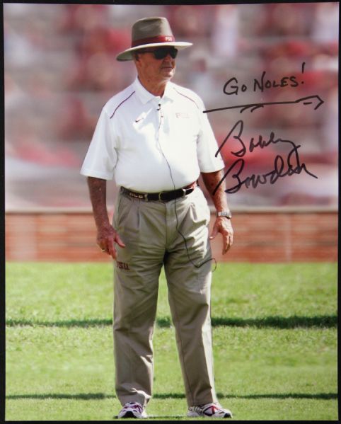 1990s Bobby Bowden Florida State Seminoles Signed 8" x 10" Photo (JSA) 