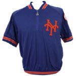 1991 Tony Castillo New York Mets Game Worn Warm Up Shirt (MEARS LOA)