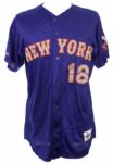 1996 Kevin Roberson New York Mets Game Worn Batting Practice Jersey (MEARS LOA) 