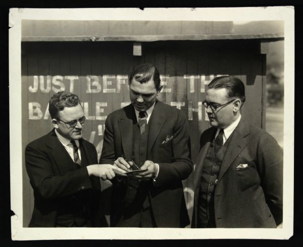 1920s Jack Dempsey Heavyweight Champion Original 8" x 10" Photos - Lot of 2