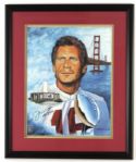 2000 Joe Montana San Francisco 49ers Signed 20" x 24" Framed Lithograph (Joe Montana Hologram)