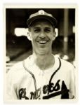 1946-52 Bob Kelly Boston Braves Signed 7" x 9" Photo (JSA)