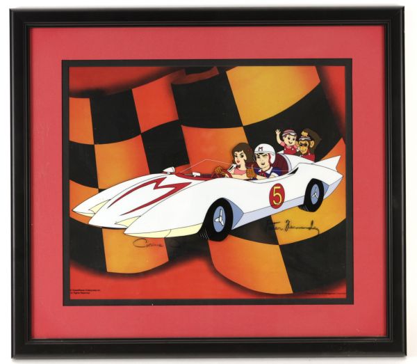 2008-12 Peter Fernandez Corinne Orr Speed Racer Signed 20" x 22" Framed Display (JSA)