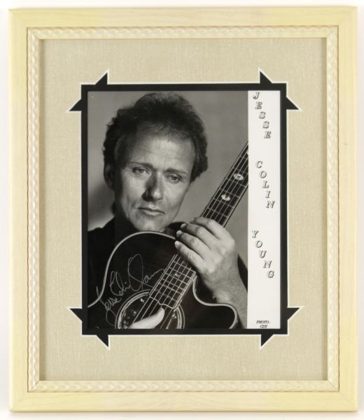 1990s Jesse Colin Young Signed 14" x 16" Framed Photo (MEARS LOA)