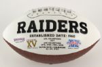 2006-12 Fred Biletnikoff Oakland Raiders Signed NFL Team Logo Ball (JSA)