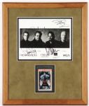1990s The Mavericks Country Music Group Signed 16" x 18" Framed Display