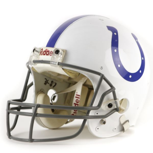1992 Earl Morrall Indianapolis Colts Signed Full Size Helmet (JSA) 
