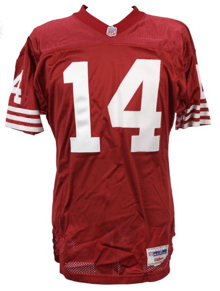 1990s Y.A. Tittle San Francisco 49ers Signed Jersey (JSA)