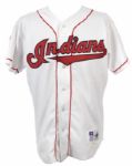 1995 Orel Hershiser Cleveland Indians Signed Game Worn Home Jersey (MEARS LOA/JSA)