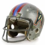 1970 circa Billy Cannon Houston Oilers Signed Game Worn Suspension Helmet (MEARS LOA/JSA)