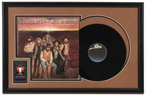 1979 The Charlie Daniels Band Signed 19" x 29" Framed Million Mile Reflections Album (JSA)