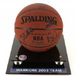 2003 Golden State Warriors Team Signed Basketball w/ 12 Signatures (JSA)