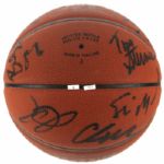 2003 Golden State Warriors Team Signed Basketball w/ 12 Signatures (JSA)