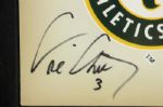 2000's Eric Chavez Oakland Athletics Signed 16 x 16 Framed Mini-Home Plate (JSA)
