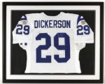 1990s Eric Dickerson Indianapolis Colts Signed 32" x 41" Framed Jersey (JSA)
