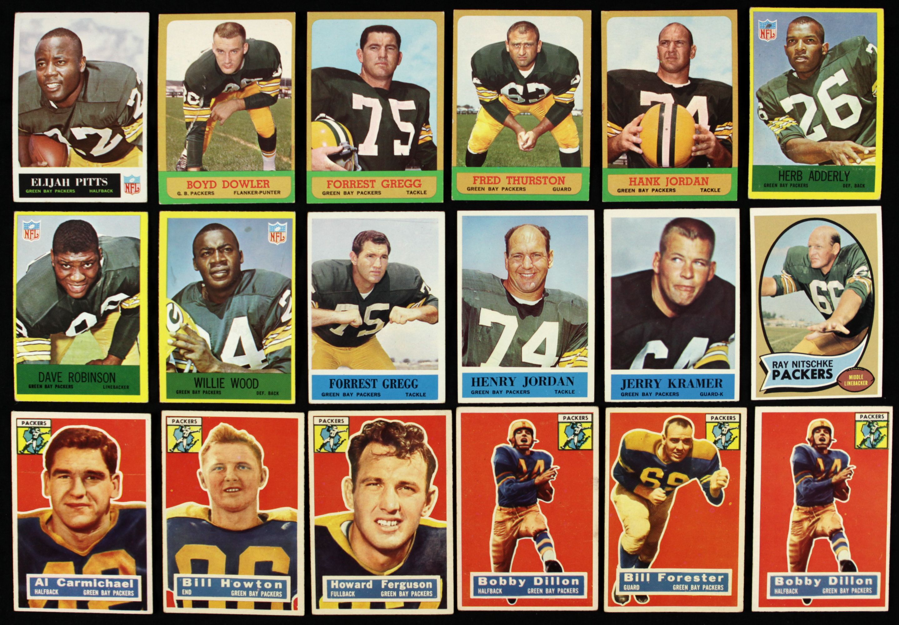 Lot Detail - 1950's-60's Green Bay Packers Trading Card Collection