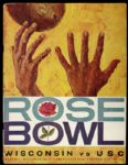 1963 Wisconsin Badgers USC Trojans Rose Bowl Program