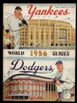 1956 New York Yankees Brooklyn Dodgers World Series Game 5 Program & Ticket Stub from Don Larsens Perfect Game