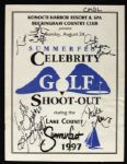 1997-2008 Celebrity Quarterback Golf Shootout Program/Ticket Collection - Lot of 15 w/ 2 Signed (JSA) 