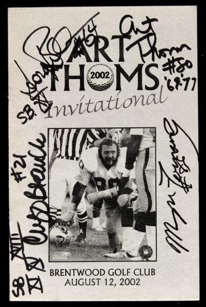 1997-2008 Celebrity Quarterback Golf Shootout Program/Ticket Collection - Lot of 15 w/ 2 Signed (JSA) 