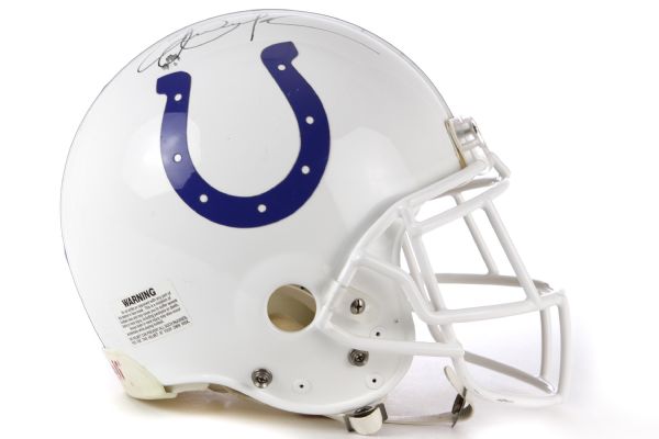 2001 Eric Dickerson Indianapolis Colts Signed Full Size Helmet  (JSA)