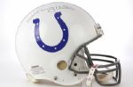 1984 Indianapolis Colts Johnny Unitas Signed Full Size Helmet (JSA)