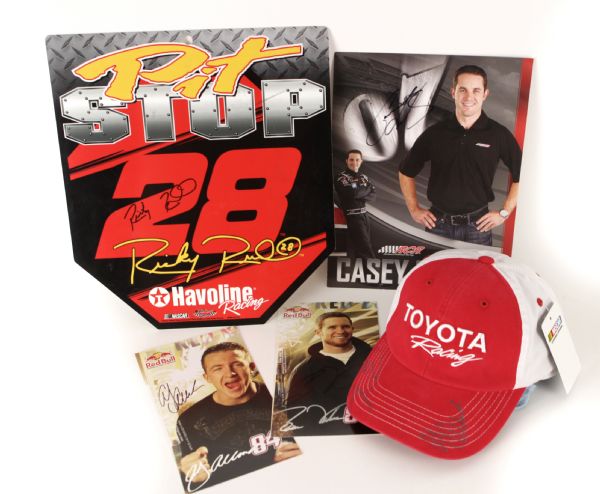 2000s NASCAR Signed Collection - Lot of 5 w/ Ricky Rudd, Casey Mears & More (JSA)