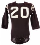 1960s #20 Durene Game Worn Football Jersey w/ 6 Button Crotch Piece (MEARS LOA)