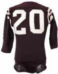 1960's #20 Durene Game Worn Football Jersey w/ 6 Button Crotch Piece (MEARS LOA)
