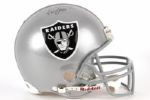 2001 Oakland Raiders Fred Belitnikoff Signed Full Size Helmet (JSA)