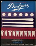 1963 Sandy Koufax Los Angeles Dodgers Throws 2nd No Hitter Scored Program
