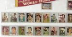 1957 Milwaukee Braves World Series Champions 24 x 36 Framed Display Including Pennant, Ticket Stub & Team Topps Set w/ 5 Signed (JSA)