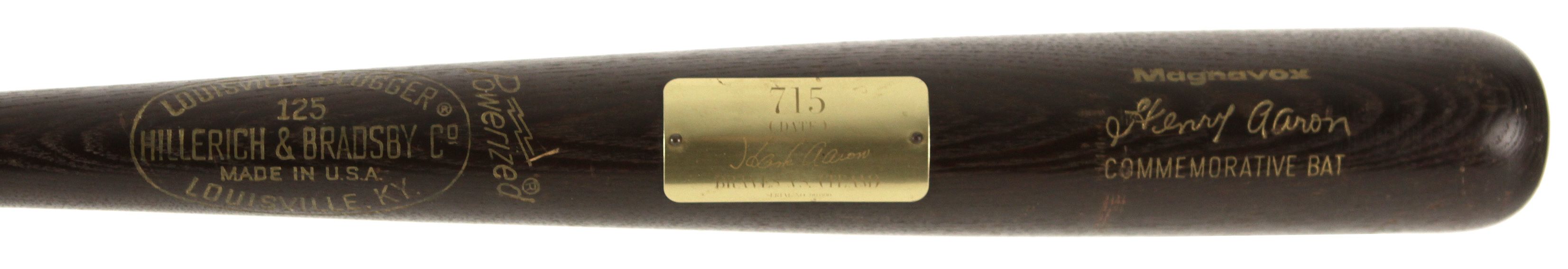 hank aaron magnavox bat