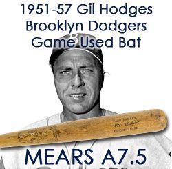 1951-57 Gil Hodges Brooklyn Dodgers Adirondack Professional Model Game Used Bat (MEARS A7.5)