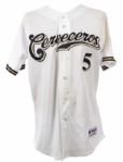 2006 Geoff Jenkins Milwaukee Brewers Signed Game Worn Home Cerveceros Jersey (MEARS LOA/MLB Hologram) Inaugural Season