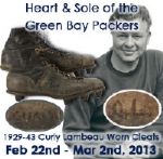 1929-43 Earl “Curly” Lambeau Green Bay Packers Game Worn Riddell Yellow Back Kangaroo Leather Football Cleats (MEARS/Consignor LOA)