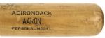 1967-68 Hank Aaron Atlanta Braves Adirondack Professional Model Autographed Game Used Bat - (MEARS A8.5/JSA)