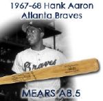 1967-68 Hank Aaron Atlanta Braves Adirondack Professional Model Autographed Game Used Bat - (MEARS A8.5/JSA)